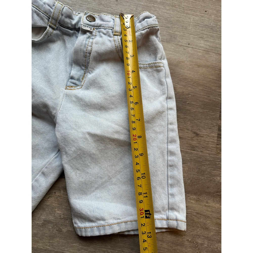Vintage Baby Guess Light Wash Denim Shorts Size 4Y Button Fly - Picture 12 of 14